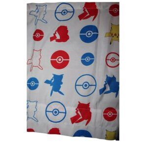 Pokemon Electric Ignite Valance 64" x 16"Pikachu & Pokeball Curtain Valance Set